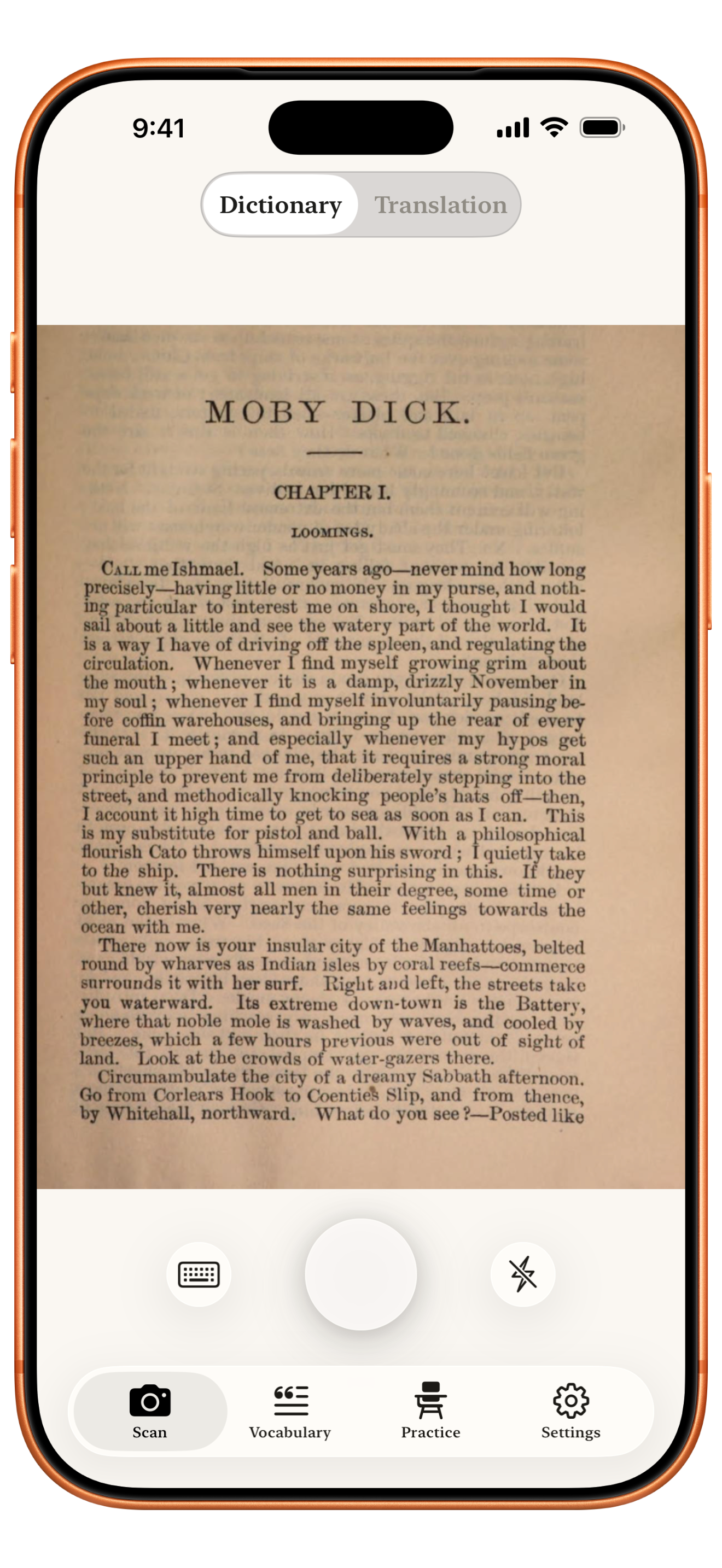 Scan feature screenshot